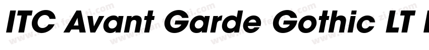 ITC Avant Garde Gothic LT BOLD字体转换
